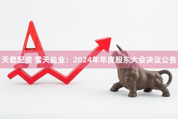 天载配资 雪天盐业：2024年年度股东大会决议公告